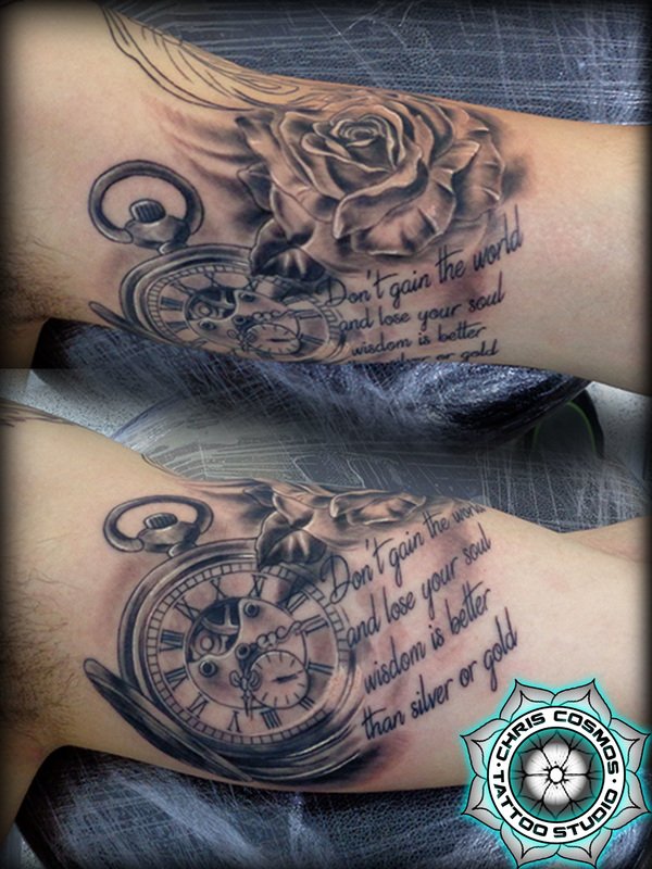 tattoo limassol cyprus watch rose clock
