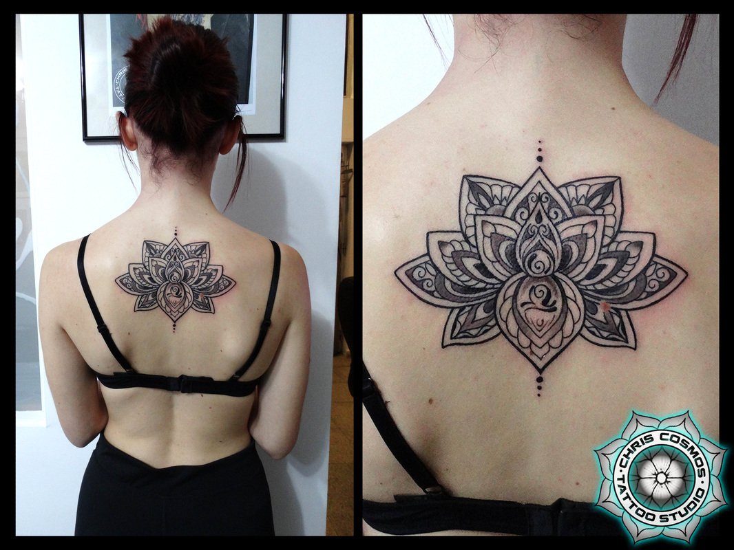 tattoo lotus mandala geometry sacred symbols chris cosmos cyprus limassol