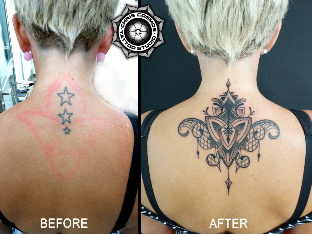 50+ Female Dark Cover-Up Tattoos | Before & After Photos [2023] — InkMatch