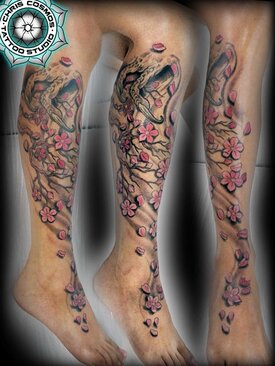 tattoo cosmos cyprus flower cherry blossom