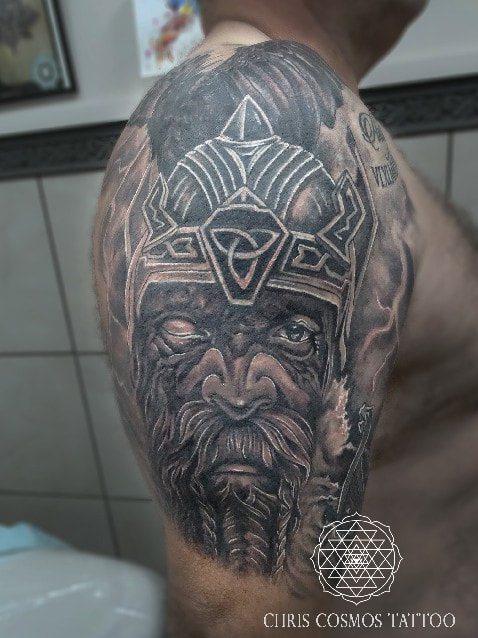 viking tattoo odin cover chris cosmos cyprus norse