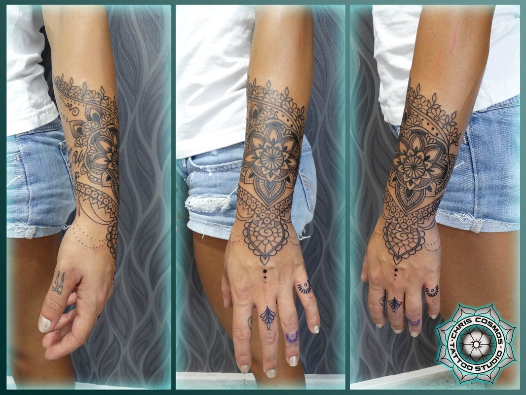 tattoo lace beads mandala henna custom tziortzis studio chris cosmos cyprus